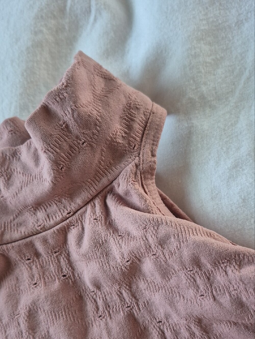 Intimately Free People Pastel Pink Cutout Eyelet Bodysuit Size XS - Picture 4 of 14